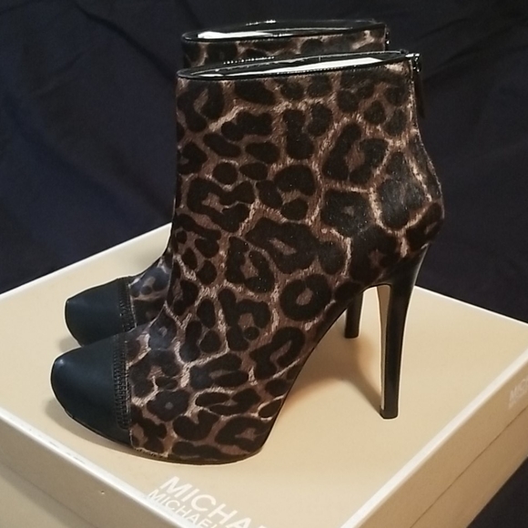 Platform Leopard Booties - Picture 2 of 5